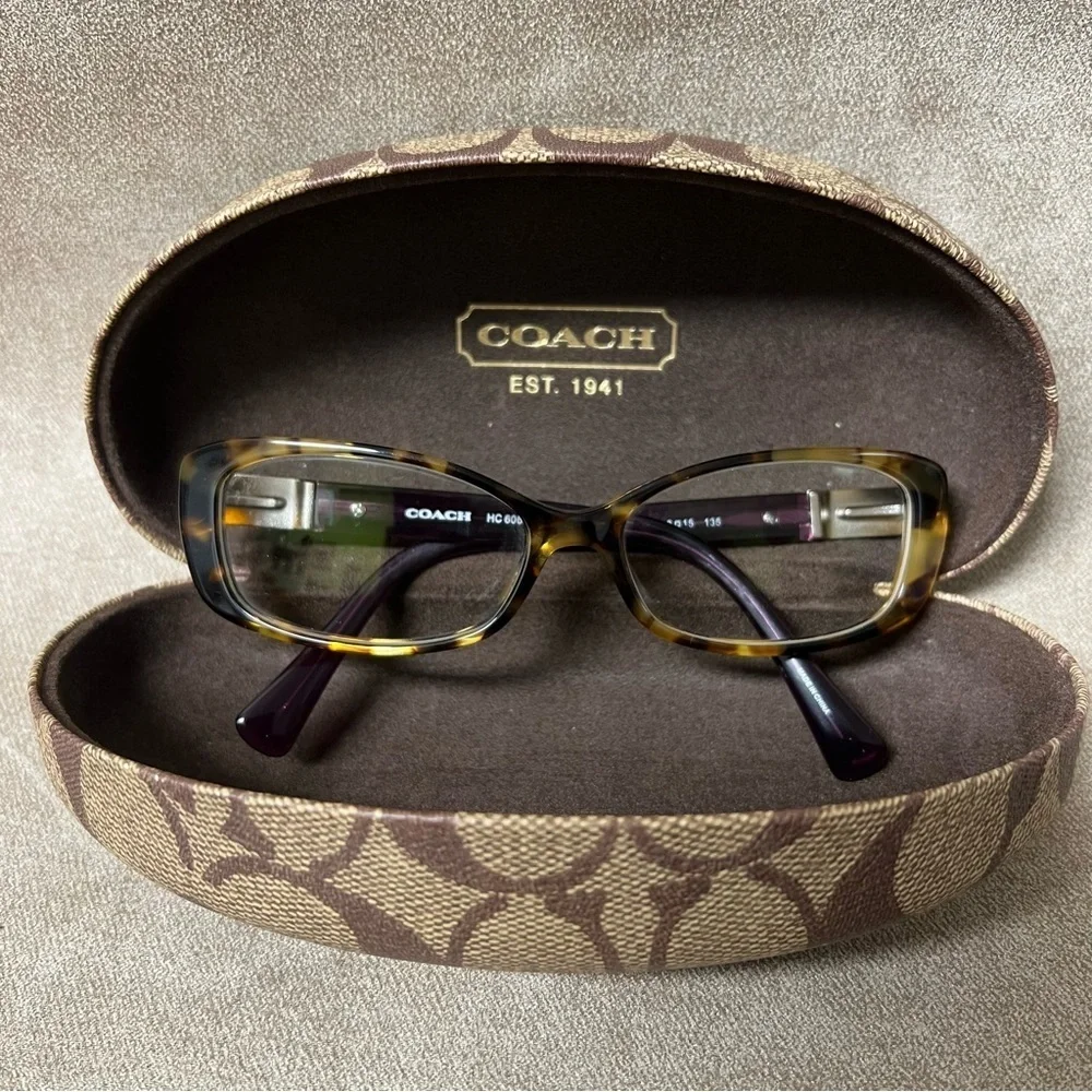 Coach 5273 (Spotty Tort/Purple) Eyeglasses